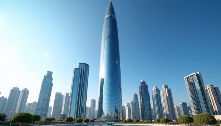 Almas Tower à Dubaï : Explorez les dimensions impressionnantes de ce gratte-ciel emblématique