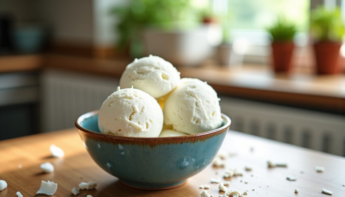 Délice glacé à la noix de coco : comment préparer une glace maison onctueuse et simple