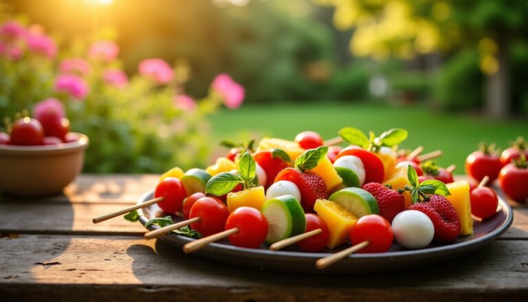 Idées de brochettes apéritives : rapides, simples et délicieusement gourmandes
