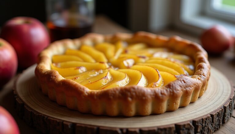 Délice normand : recette authentique de tarte aux pommes et au Calvados