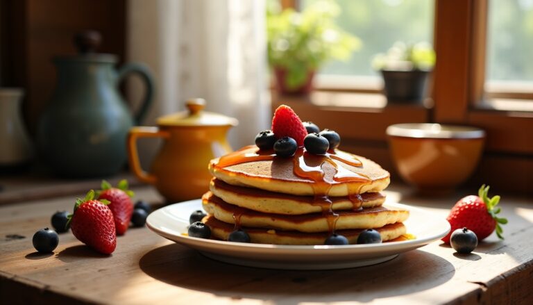 Recette simple et moelleuse de pancakes sans lait à tester absolument