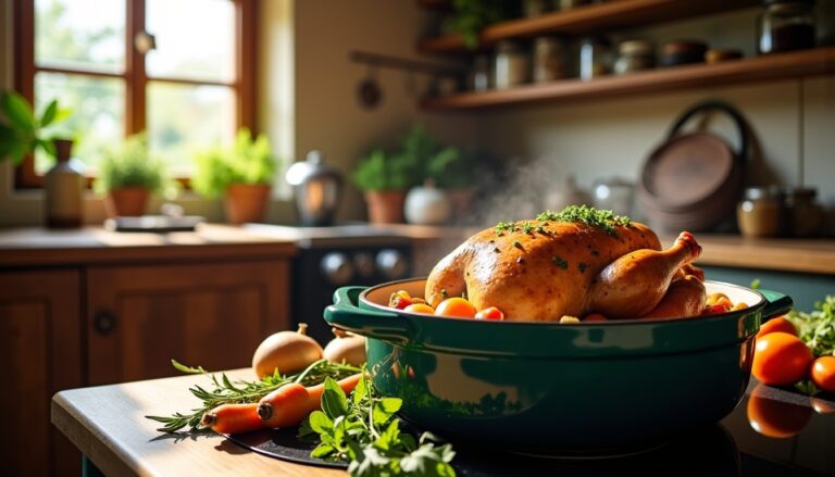 Chapon mijoté en cocotte sans four : astuces et cuisson parfaite