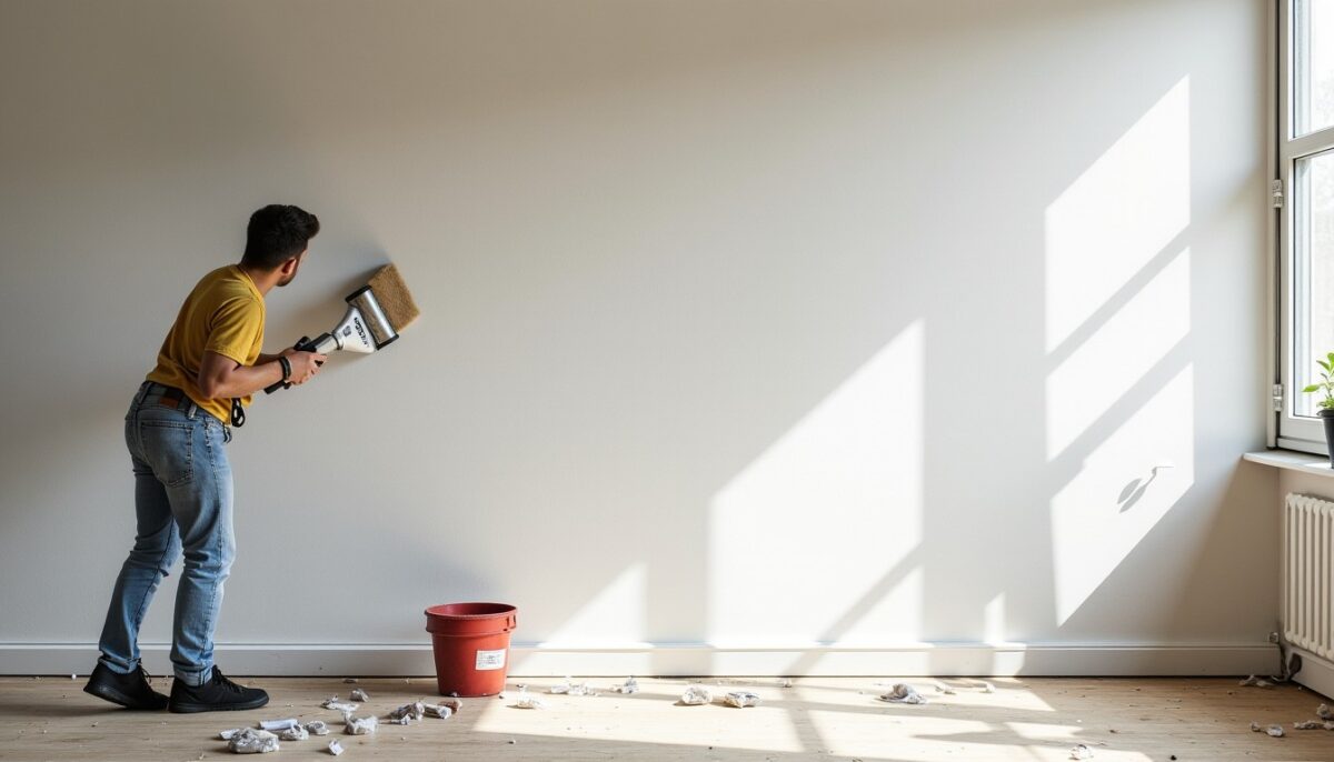 Après trois couches de peinture, des traces persistent : nos solutions pour un mur impeccable
