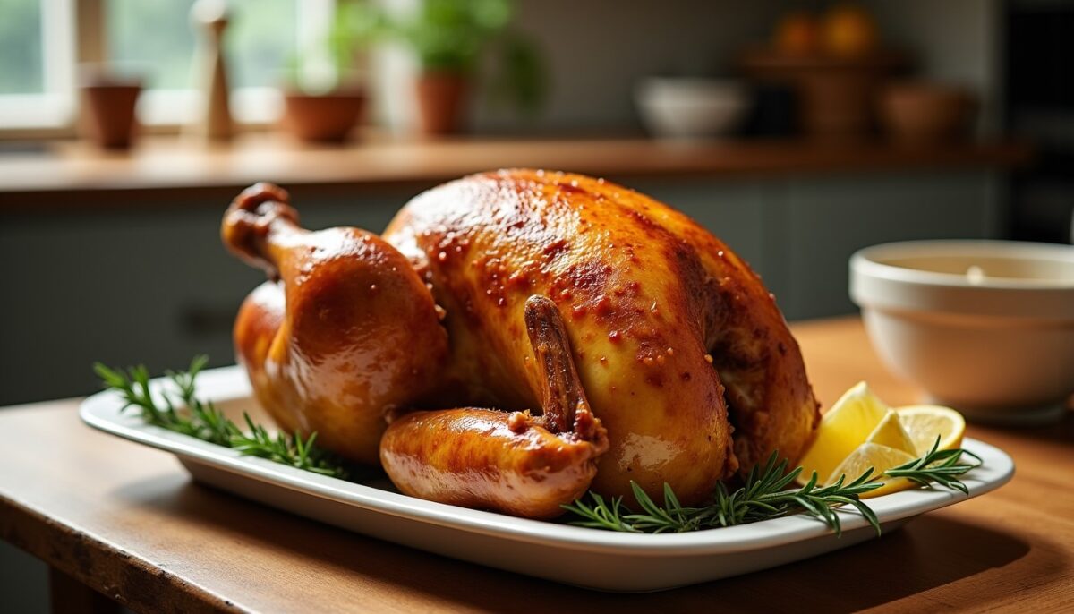 Comment réussir la cuisson d’un poulet de 2 kg au four : durée idéale et conseils pratiques